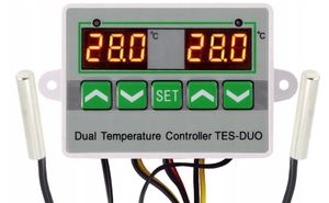 Univerzální regulátor teploty digitální alarmový termostat 2v1 230 V