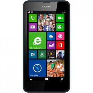 Nokia Lumia 635 Smartphone in Schwarz - Mikro SIM - 4,5 Zoll Touchscreen - 5 Megapixel Kamera - Win 8; 80400