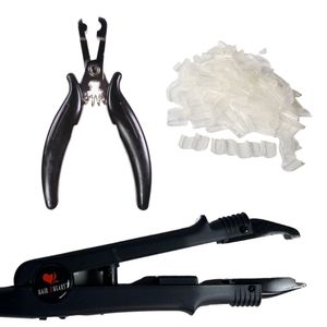 hair2heart Rebonding Set: Professionelles Haarverlängerungs-Kit mit Extensions Wärmezange, Keratin-Rebonds und Bonding Zange