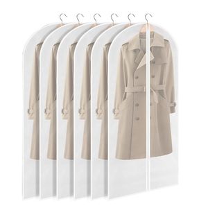 Kleidersack Anzug Lange,Rand Transparent Anzugtasche Kleidersäcke, Kleiderhülle Anzugsack Abendkleid Brautkleid Mäntel,(60*120cm)