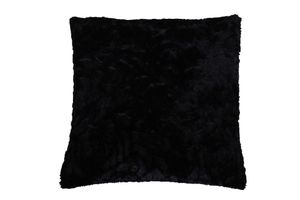 Kissenbezug 60x60 cm schwarz Rose Plüsch Kissenhülle Deko Couch Kissen
