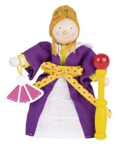 goki 51623 Biegepuppe Königin, bunt (1 Stück)