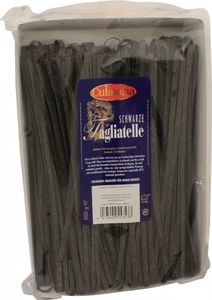 Culinaria Schwarze Tagliatelle Nudeln aus Hartweizengriess 500g