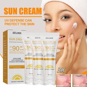 3 Stück Sonnenschutzcreme, Whitening Sunblock Cream, Anti Aging, Feuchtigkeitsspendend