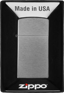 Zapalovač ZIPPO SLIM CHROME BRUSHED 60001178