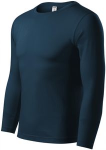 T-Shirt mit langen Ärmeln, geringes Gewicht - Farbe: dunkelblau - Größe: XL