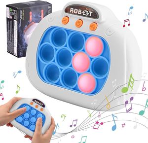 Quick Push Spiel v2.0, Pop It Fidget Elektronisches Sensorspiel Silikon Spielzeug für Jungen Mädchen, Einzigartige Puzzle Pop Bubble Game