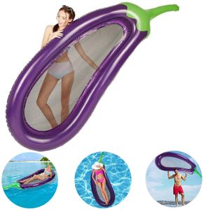 Aufblasbarer Pool Schwimmnudel luftmatratze mit netz wasserhängematte schwimmmatratze Aufblasbare Schwimmer Hängematte Pool Schwimmendes Floß PVC/lila