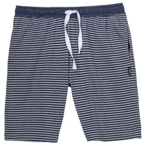 Ceceba XXL Pyjama-Bermuda indigoblau melange-weiß, deutsche Größe:60/62
