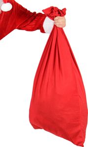 roter XXL Nikolaussack Sack für Geschenke, Größe 100x60cm