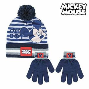 Mütze und Handschuhe Mickey Mouse (Einheitsgröße) Marineblau