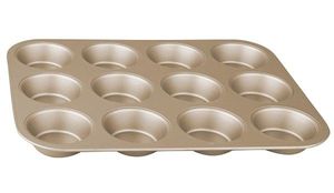 Berlingerhaus Form auf Muffins mit Nicht-Schicht-Oberfläche 12 PCs Gold BH-1430