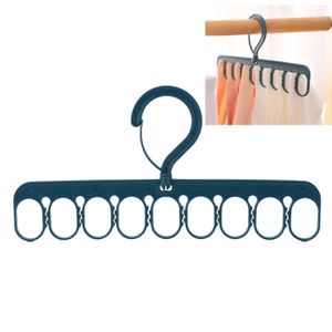 Socken Kleiderbuegel, Winddichte Waescheklammern Kleiderbuegel zum Aufhaengen von Socken Babykleidung 9 Löcher winddichte Wäscheständer(Blau)