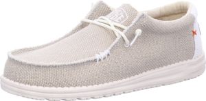 Hey Dude pánská šněrovací obuv Wally Braided Beige White