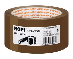 tesa Packband NOPI Universal braun Rolle UV-Beständig 66m x 50mm