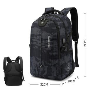 360Home Schulterrucksack Computer Tasche Wandertasche Schultasche Camouflage02 groß 32*20*52cm