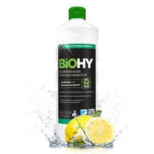 BiOHY Bodenreiniger für Wischroboter (1l Flasche) | Konzentrat für alle Wisch & Saugroboter mit Nass-Funktion | nachhaltig & ökologisch
