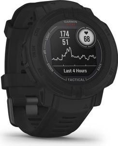 Garmin Instinct 2 Solar - Tactical Edition - 45 mm - černé - Sportovní hodinky s řemínkem - silikonové