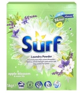 Surf, Proszek do prania uniwersalny Apple Blossom Water Lilly, 5 kg