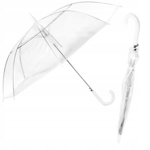 Ø100 cm IMPREGNATOR Automatický stabilní průhledný tyčový deštník Svatební velký dámský 240