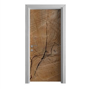 Tür Selbstklebende 90x210 cm Türfolie Türtapete Klebefolie - Holz Stamm