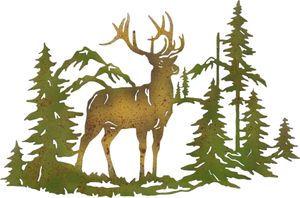 Wanddekoration Hirsch