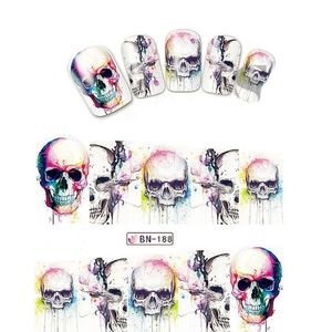 Nailart - Wraps - Sticker - Tattoo - Halloween / Karnewal / Skull - 702-BN-188 AS-04