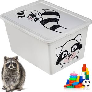 Plastový box na hračky s vekom do detskej izby 15 L Mýval