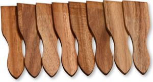 sada 8 škrabek na raclette Škrabka na raclette 13 x 3,5 cm z akácie sada 8 škrabek na raclette Škrabka na raclette 13 x 3,5 cm z akácie