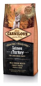 Carnilove Salmon & Turkey für große Rassenwelpen 12kg