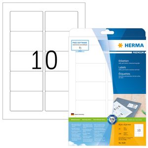 HERMA Univerzální etikety PREMIUM 83,8 x 50,8 mm bílé 250 etiket