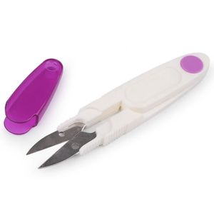 Fadenschere Knipser mit Kunststoffgriff und Schutzkappe Nahtschere Fadenknipser