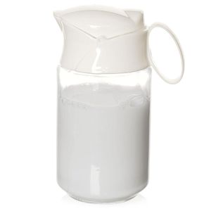 Orion Weißes Gas-Milchkännchen Sahnekännchen Milchkanne Kännchen mit Henkel 235 ml