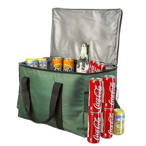 Große 45 Liter isolierte Picknick-Tasche XXL Isotasche Kühltasche für Camping Reisen Urlaub