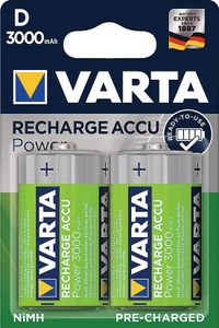 VARTA NiMH Akku "RECHARGE ACCU Power" Mono (D/HR20) 2 Akkus