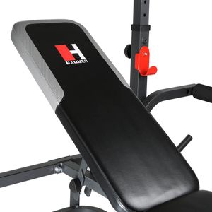 HAMMER Hantelbank Bermuda XT multifunktionale Fitness Trainings Bank ohne Gewichte