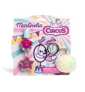 MARTINELIA | Kozmetická sada pre deti lesklý lak krúžok na kľúče cirkus