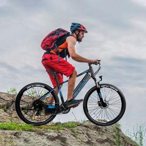 E-Trekkingrad Elektrofahrrad E-bike Mountainbike Faltbares mit LED Fahrradlicht, 27.5 Zoll City Bike E-MTB Elektrisches Fahrrad mit 36V 250W und 7-Gang