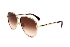 Lanvin LNV107S 740 GOLD/GRADIENT BROWN 61/15/ Damskie okulary przeciwsłoneczne