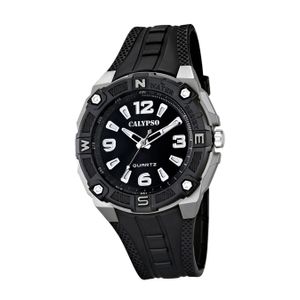 Calypso Kunststoff PUR Herren Uhr K5634/1 Armbanduhr schwarz Analogico D2UK5634/1