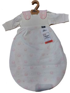 Alvi Baby-Mäxchen 2-teilig / Babyschalfsack, Doppelgröße:56/62, Farbe:984-2 Schäfchen Rosa