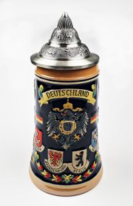 Bierkrug mit Deckel Deutschland Bundesländer 0,5 Liter