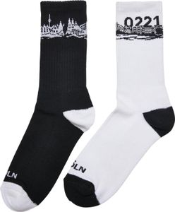 Príslušenstvo Mister Tee MT2312 | Major City 0221 Ponožky 2-pack - Farba: čierna/biela - Veľkosť: 47-50