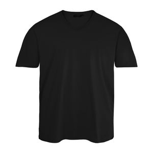 Kitaro Basic V-Neck T-Shirt schwarz Übergröße, Größe:7XL