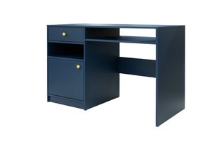 Albello Schreibtisch Selly Schreibtisch für das Schlafzimmer Schreibtisch für Kinderzimmer Marineblau 125x82x58 cm