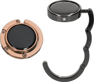 kwmobile Taschenhalter für Tisch - 2x Faltbare Antirutsch Handtaschenhalter Tisch Haken - Taschen Aufhänger - Geschenkidee Gadgets für Frauen -