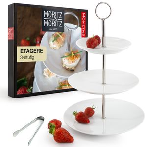 Moritz & Moritz Etagere 3-Stufig rund weiß Basic