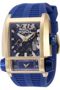 Invicta Akula 41727 Herren armbanduhr - Automatikuhr - Edelstahl mit blauen zifferblat - 43mm