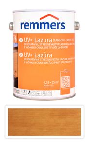 Remmers Dlhotrvajúca lazúra UV univerzálna na vonkajšie drevo 2,5 l vedro borovica/smrekovec