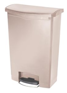 Rubbermaid Tret Abfalleimer Slim Jim 90 Liter beige